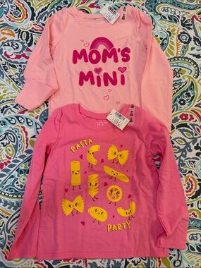 Children’s Place Pink Girls Long Sleeve Tops - Light & Bright Pink 
2 for $12